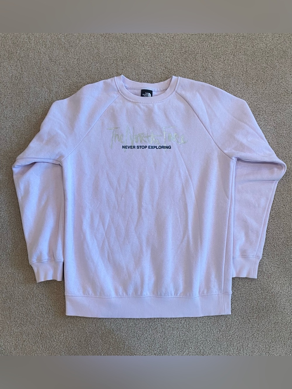 The North Face Light Pink Pullover Sweatshirt Crew Neck Women’s Size S